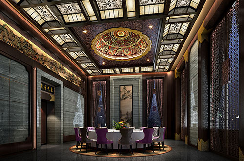宝山低调奢华的新中式酒店设计效果图