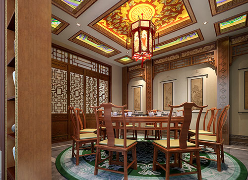 宝山中式古典风格家居装修设计效果图